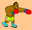 Dibujo Boxeador pintado por kevin