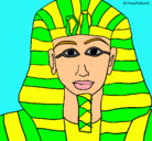 Dibujo Tutankamon pintado por maxi
