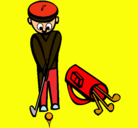 Dibujo Jugador de golf II pintado por adnm