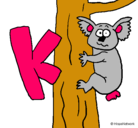 Dibujo Koala pintado por rubi