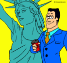 Dibujo Estados Unidos de América pintado por aelita