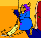 Dibujo La ratita presumida 1 pintado por adriana