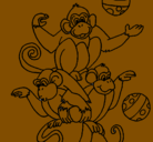 Dibujo Monos haciendo malabares pintado por Josepmarsupilami