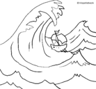 Dibujo Gran ola pintado por CRIS