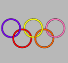 Dibujo Anillas de los juegos olimpícos pintado por karenpdD