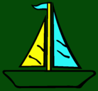 Dibujo Barco velero pintado por elias