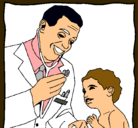 Dibujo Médico con el estetoscopio pintado por MATIAS