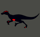 Dibujo Velociraptor pintado por guadronruballos