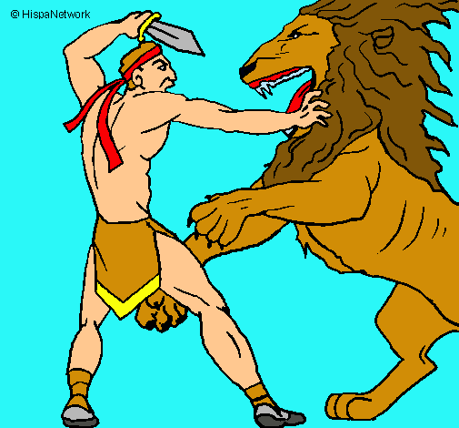 Gladiador contra león