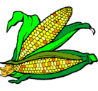 Dibujo Mazorca de maíz pintado por dfg