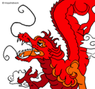Dibujo Dragón japonés pintado por ben10