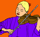 Dibujo Violinista pintado por OLIVERCEVALLOSPINCAY
