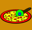 Dibujo Pizza pintado por brahianaponte