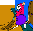 Dibujo La ratita presumida 1 pintado por karen