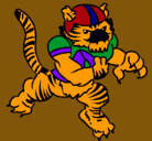 Dibujo Jugador tigre pintado por gonzalo