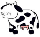 Dibujo Vaca pensativa pintado por lavacaloka