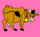 Dibujo Vaca pintado por enzo