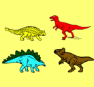 Dibujo Dinosaurios de tierra pintado por ben