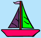 Dibujo Barco velero pintado por raluca