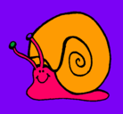 Dibujo Caracol  pintado por angela