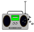 Dibujo Radio cassette 2 pintado por gianf