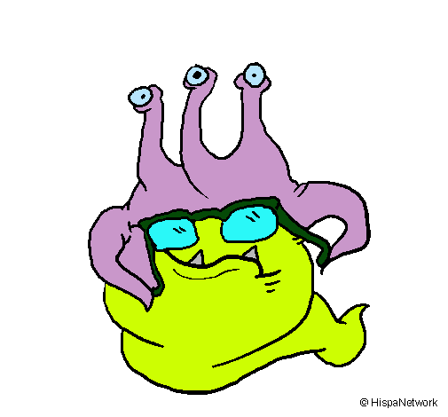 Extraterrestre con gafas