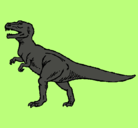 Dibujo Tiranosaurus Rex pintado por ardilla