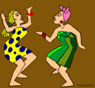 Dibujo Mujeres bailando pintado por AXEL