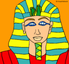 Dibujo Tutankamon pintado por malenaaaa