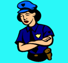 Dibujo Mujer policía pintado por ivonne
