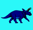 Dibujo Triceratops pintado por dilan