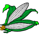 Dibujo Mazorca de maíz pintado por damarys