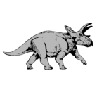 Dibujo Triceratops pintado por Santi