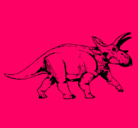 Dibujo Triceratops pintado por diego