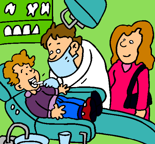 Niño en el dentista