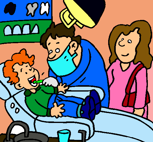 Niño en el dentista