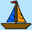 Dibujo Barco velero pintado por alan