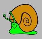 Dibujo Caracol  pintado por BEATRIZYREBECA