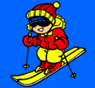 Dibujo Niño esquiando pintado por alejandro
