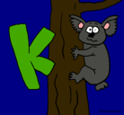 Dibujo Koala pintado por Carla***