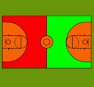 Dibujo Cancha pintado por MATIAS