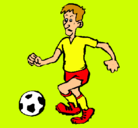Dibujo Jugador de fútbol pintado por ALBA