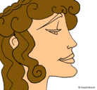 Dibujo Cabeza de mujer pintado por inma