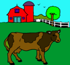 Dibujo Vaca pasturando pintado por PAOLO