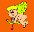 Dibujo Cupido pintado por erika