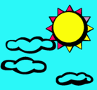 Dibujo Sol y nubes 2 pintado por VALENTINA