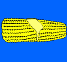 Dibujo Mazorca de maíz pintado por elizabeth