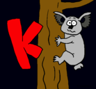 Dibujo Koala pintado por simon