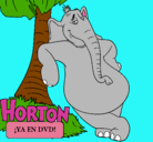 Dibujo Horton pintado por jessica