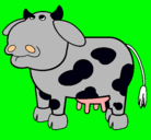 Dibujo Vaca pensativa pintado por vaqui